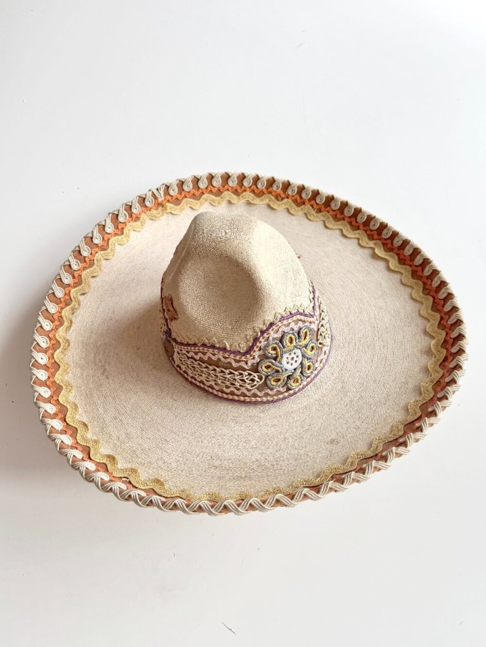 Vintage 40's-50's ALBERTO CHAVEZ La Guadalupana Vaquero Charro Sombrero Hat